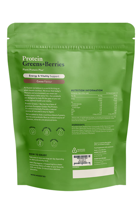 Protein Greens + Berries Cocoa Flavour