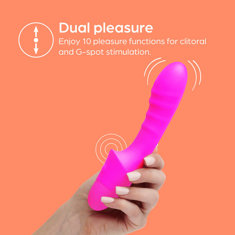 So Divine Pash Pink Ribbed G-Spot Vibrator