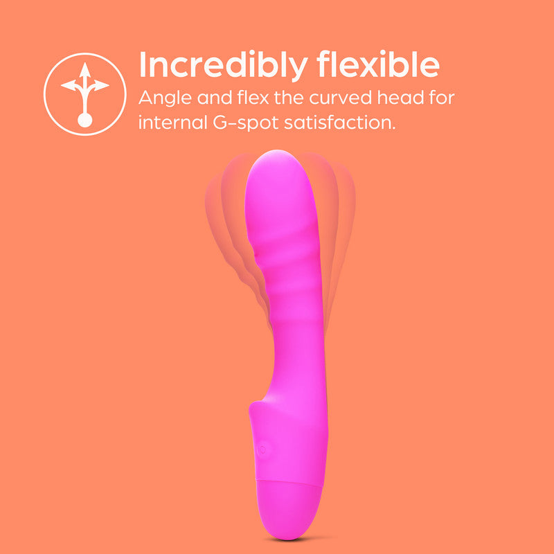 So Divine Pash Pink Ribbed G-Spot Vibrator