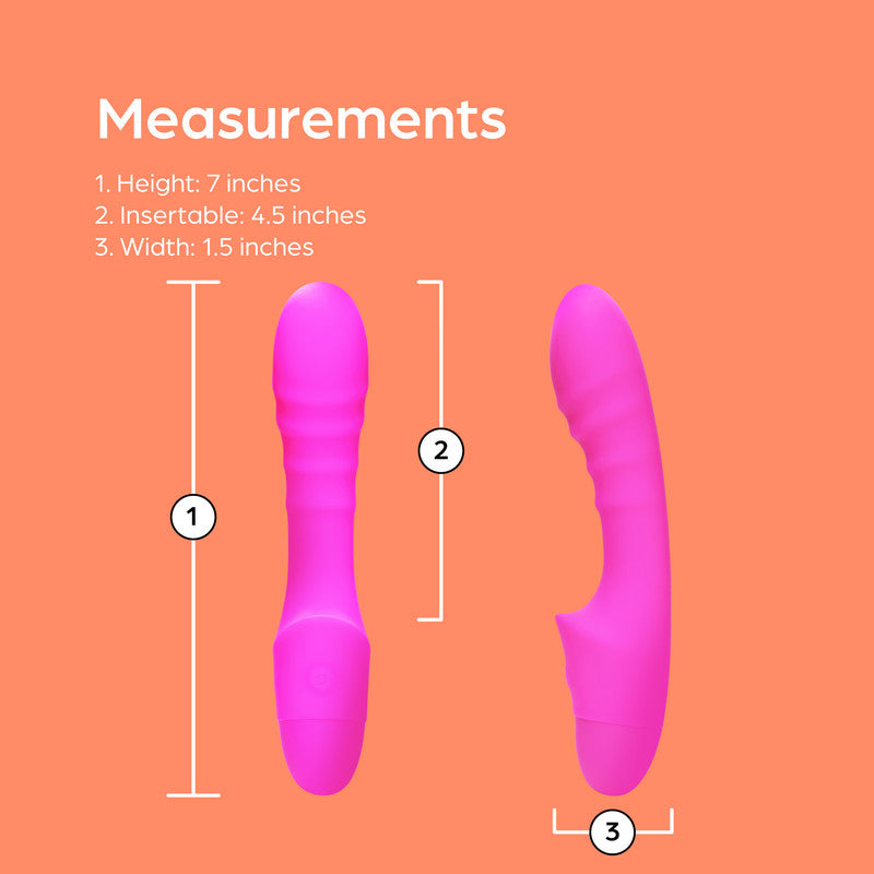 So Divine Pash Pink Ribbed G-Spot Vibrator