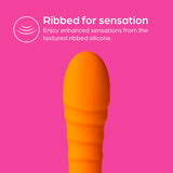 So Divine Pash Ribbed G-Spot Vibrator Orange