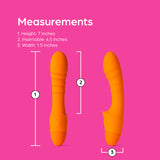 So Divine Pash Ribbed G-Spot Vibrator Orange