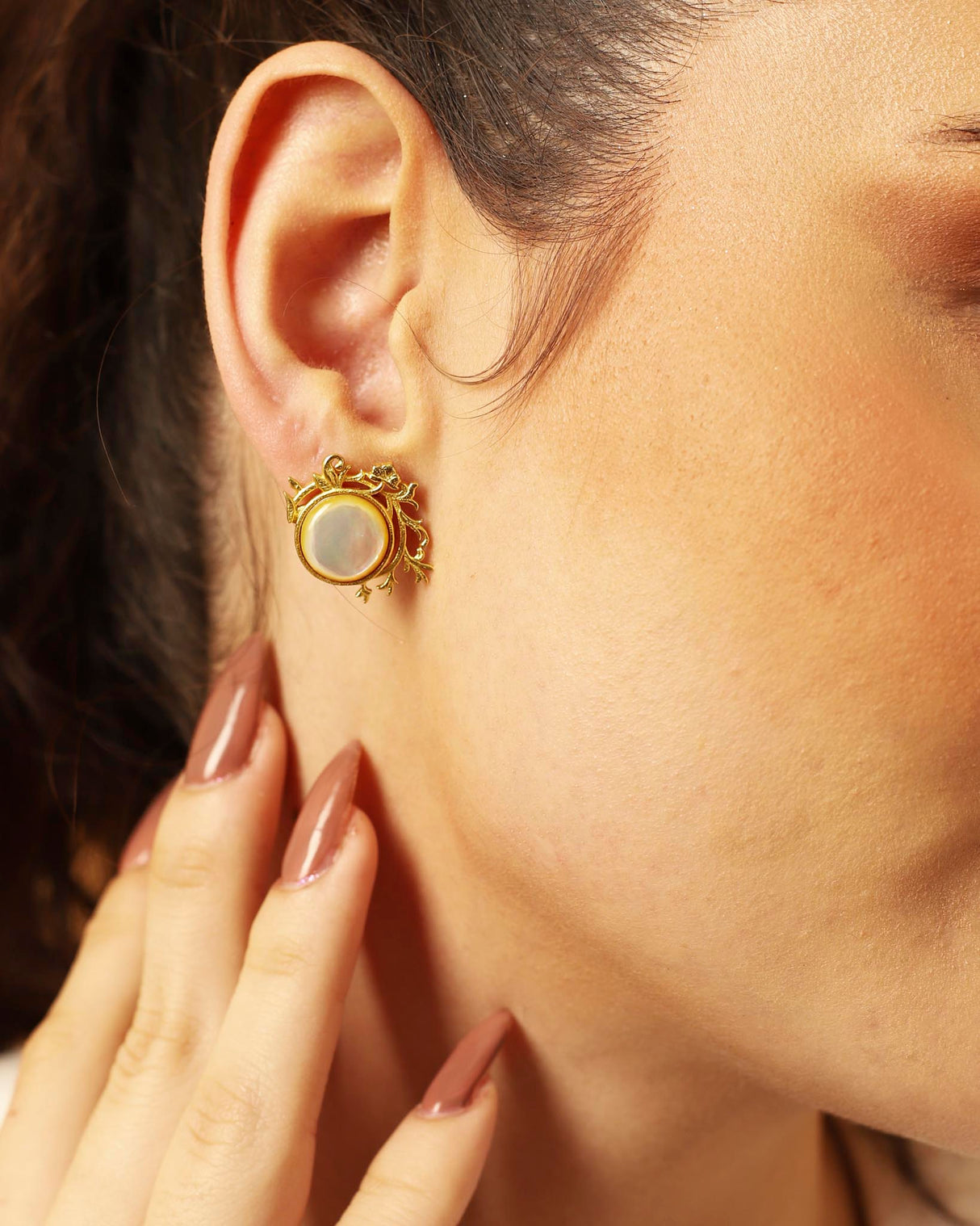 Flower Earring Mother of Pearl