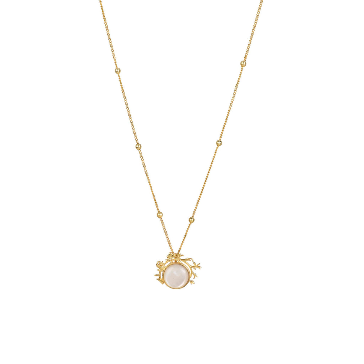 Flower Necklace Mother of Pearl