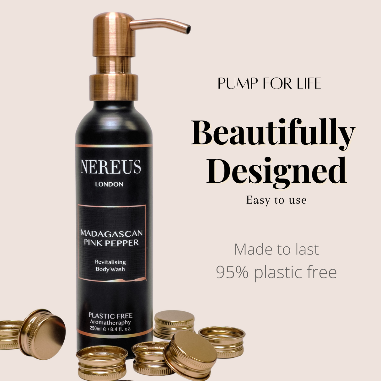 Revitalising Organic Pink Pepper Luxury Bath & Shower Gel