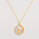 Pisces, Gold Zodiac Necklace