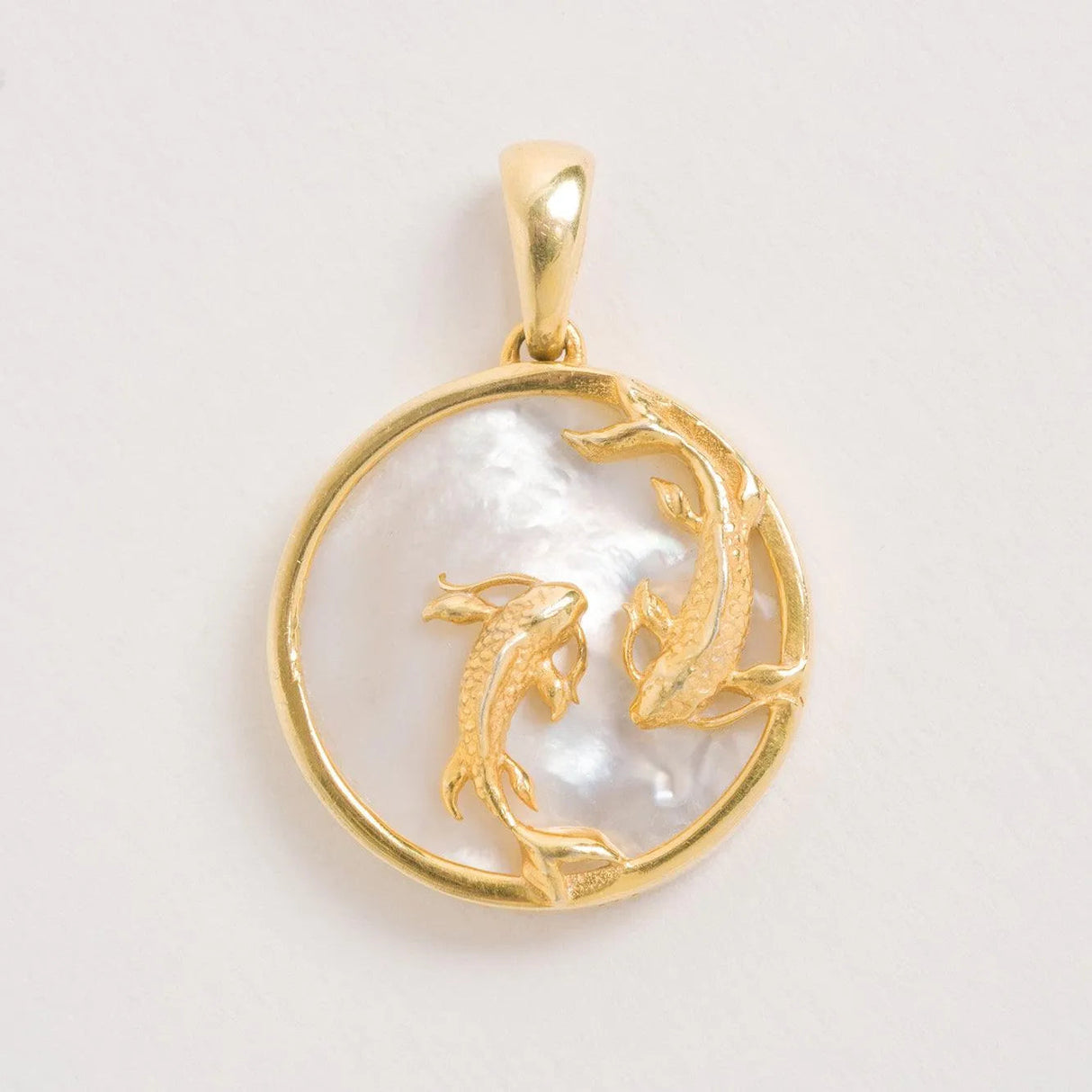 Pisces, Gold Zodiac Necklace