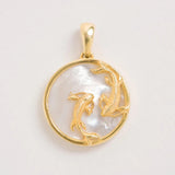 Pisces, Gold Zodiac Necklace