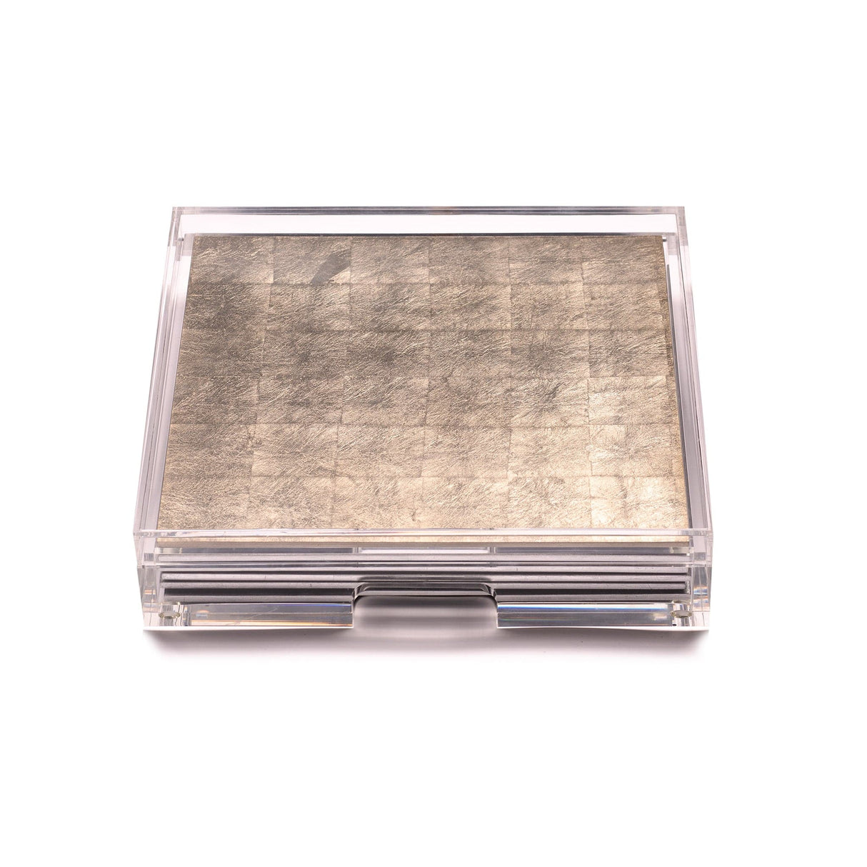 Placebox Clear Silver Leaf - Chic Matte Champagne