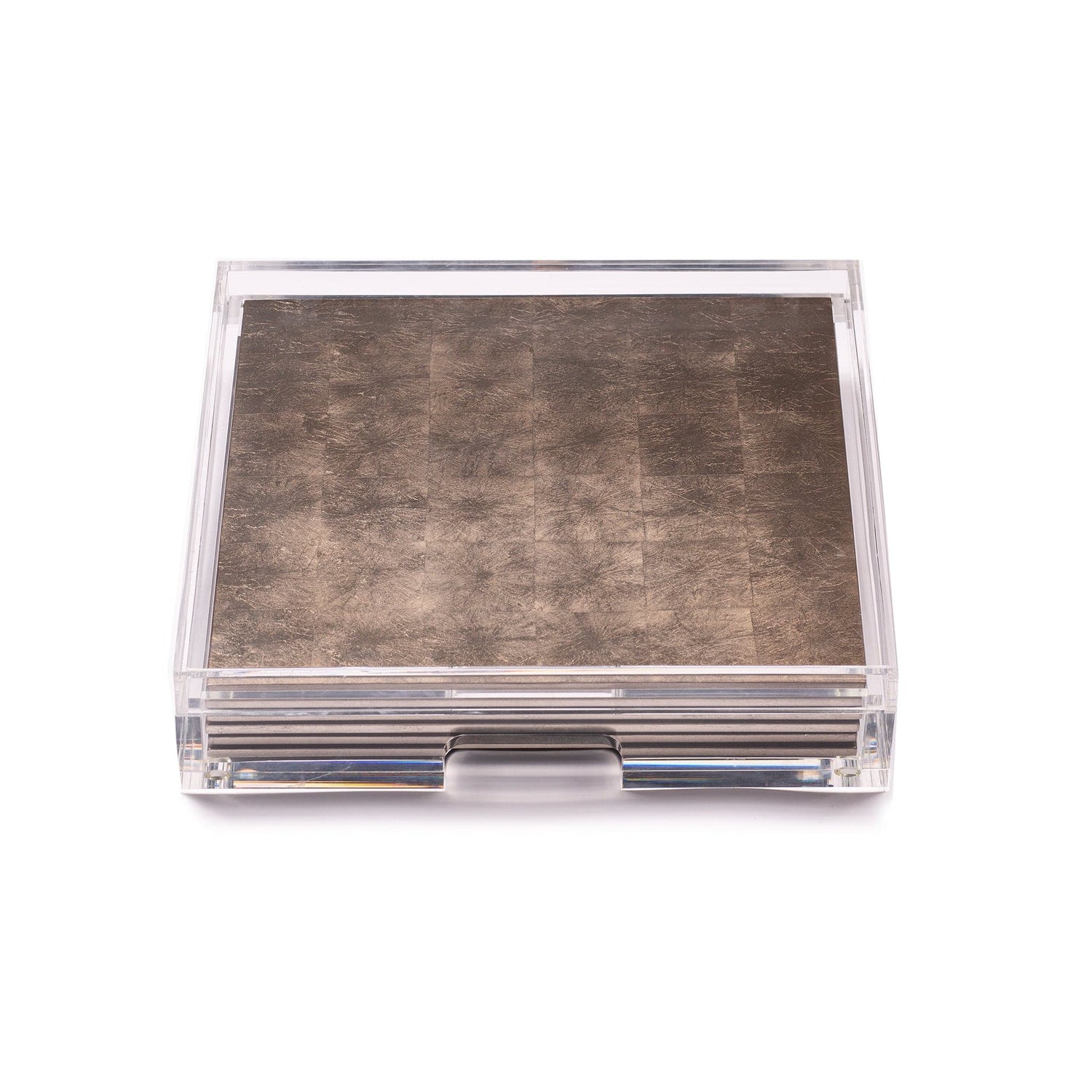 Placebox Clear Silver Leaf - Chic Matte Taupe