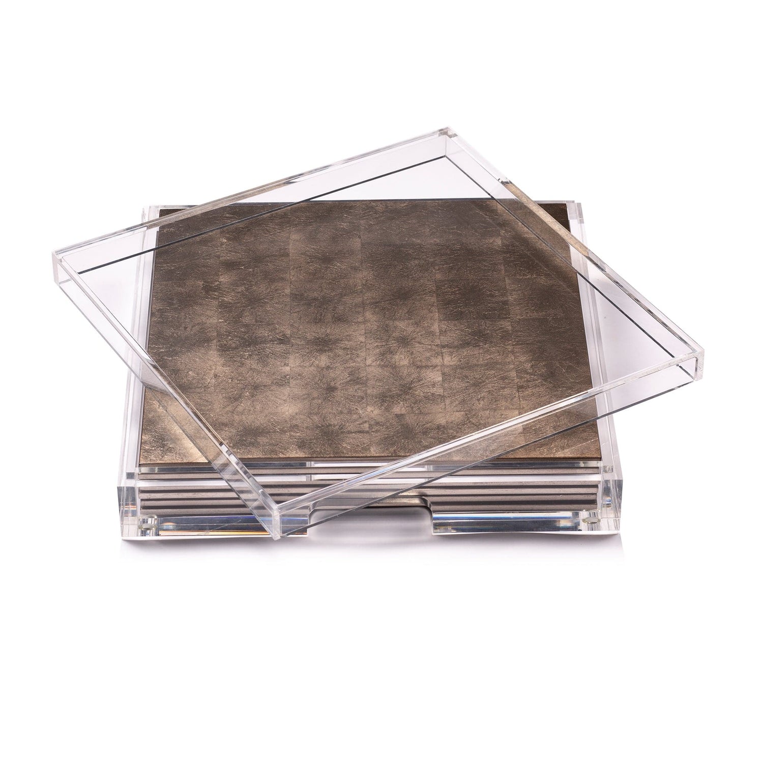 Placebox Clear Silver Leaf - Chic Matte Taupe