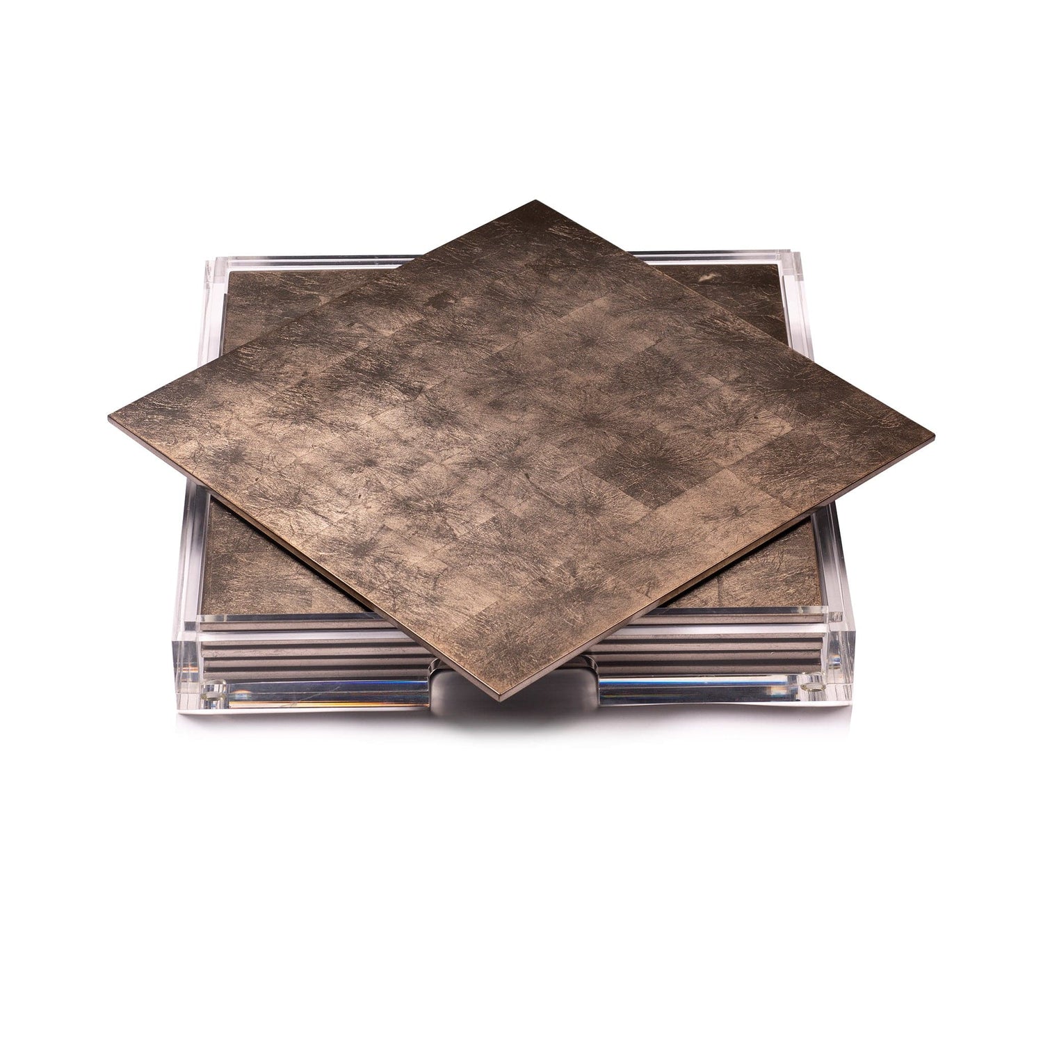 Placebox Clear Silver Leaf - Chic Matte Taupe