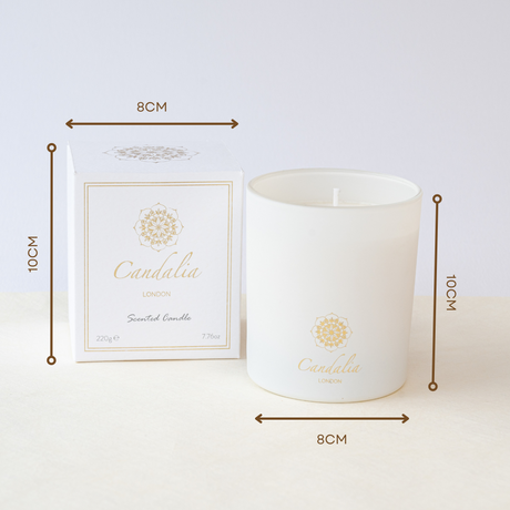 Tonka Bean &Amp; Patchouli White Scented Candle