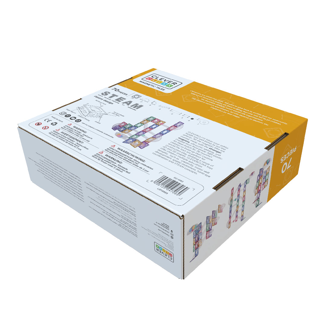 Cleverclixx BALL RUN CREATIVE PACK PASTEL 70 PIECES