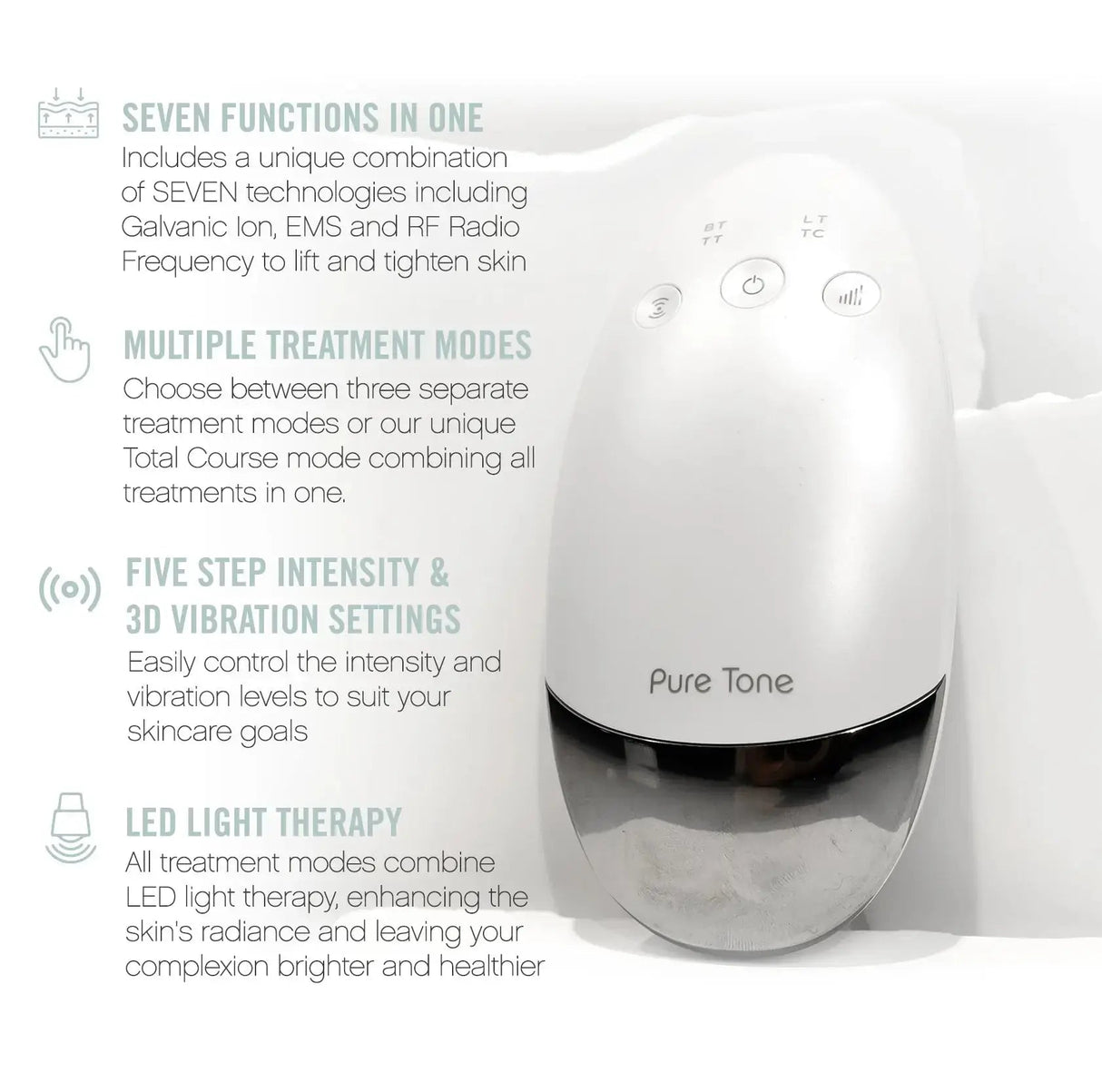 Radiance Pod Deluxe Set. Skin Lifting & Tightening Tool Plus Face-Up Gliding Gel