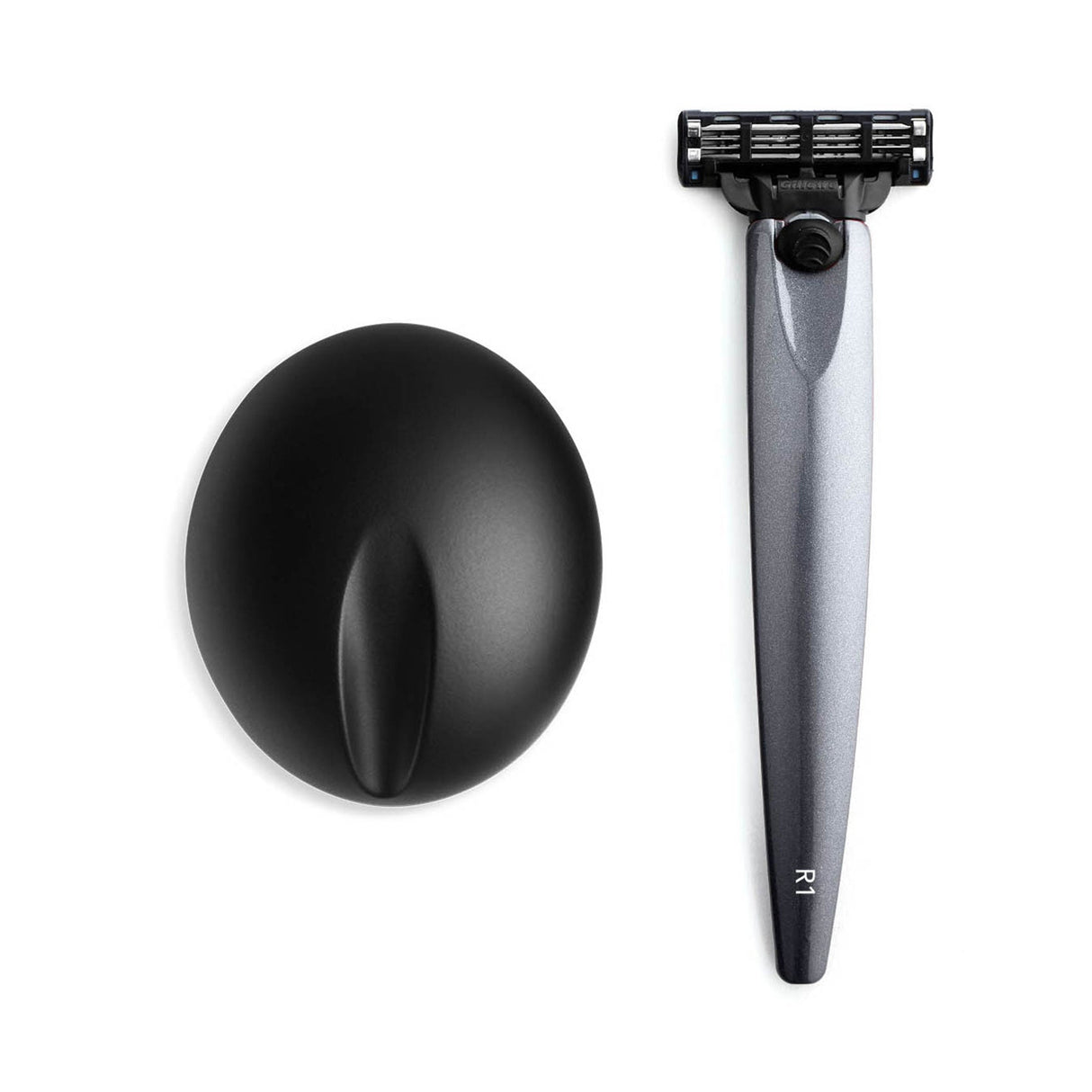 R1 Razor Graphite and Stand - Gillette Mach3 Razor