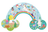 80 Piece "Rainbow" Shaped Jigsaw With Shaped Box - Rainbow Fairy