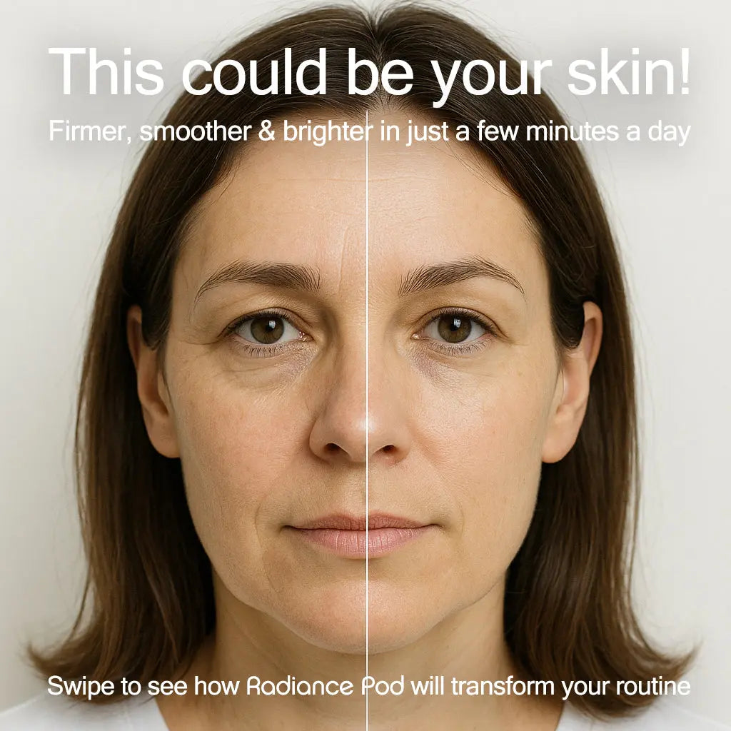 Radiance Pod Deluxe Set. Skin Lifting & Tightening Tool Plus Face-Up Gliding Gel