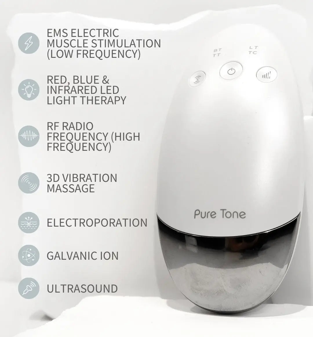 Radiance Pod Deluxe Set. Skin Lifting & Tightening Tool Plus Face-Up Gliding Gel