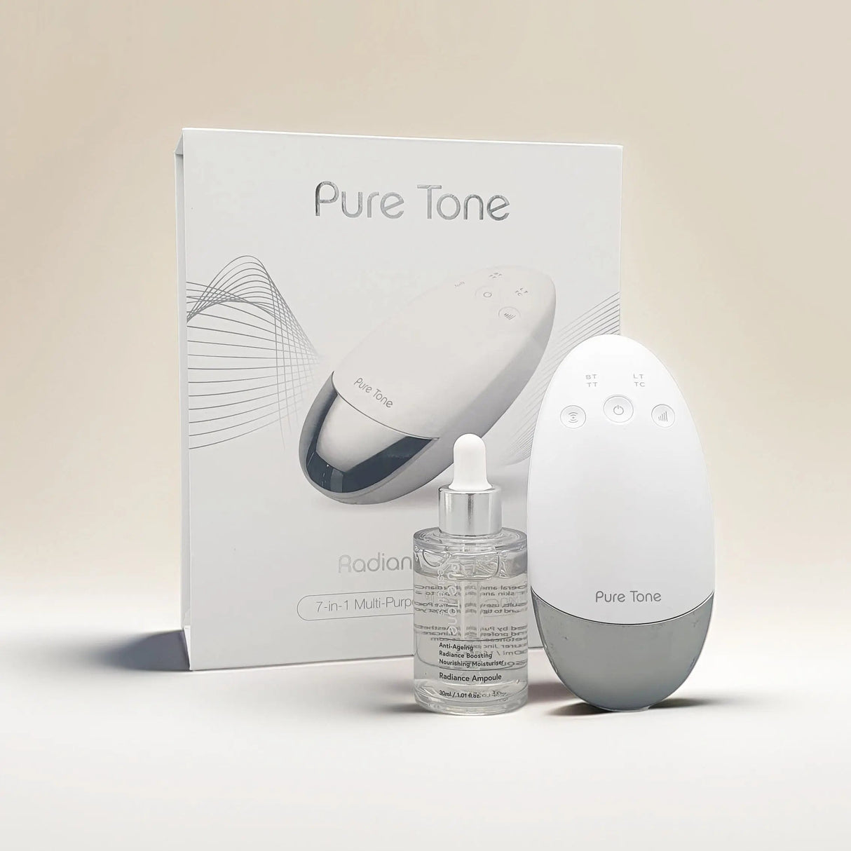 Radiance Pod Deluxe Set. Skin Lifting & Tightening Tool Plus Face-Up Gliding Gel