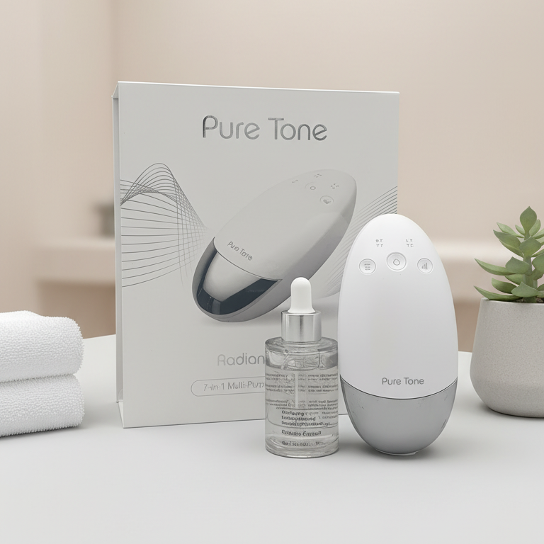 Radiance Pod Deluxe Set. Skin Lifting & Tightening Tool Plus Face-Up Gliding Gel