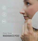 Radiance Pod Deluxe Set. Skin Lifting & Tightening Tool Plus Face-Up Gliding Gel