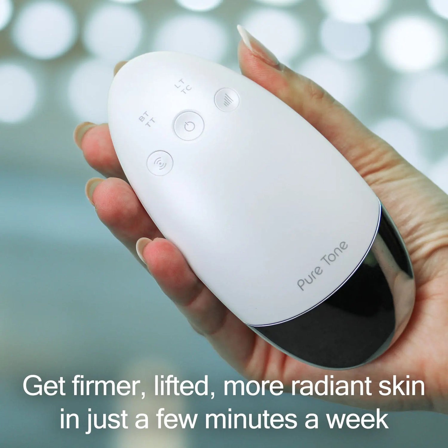 Radiance Pod Deluxe Set. Skin Lifting & Tightening Tool Plus Face-Up Gliding Gel