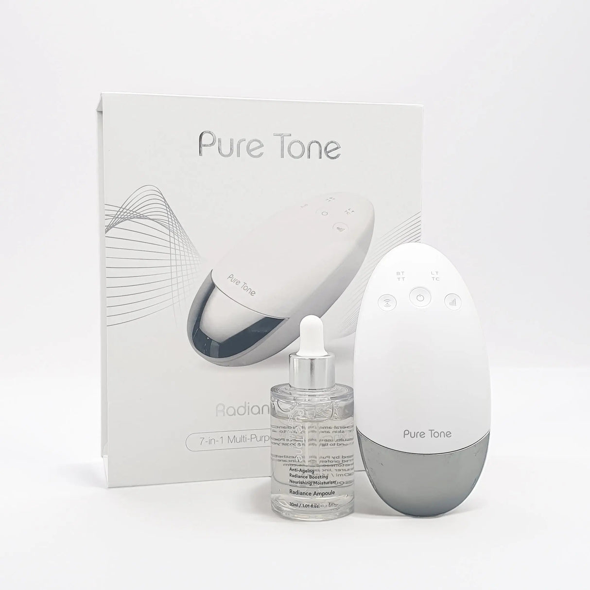 Radiance Pod Deluxe Set. Skin Lifting & Tightening Tool Plus Face-Up Gliding Gel