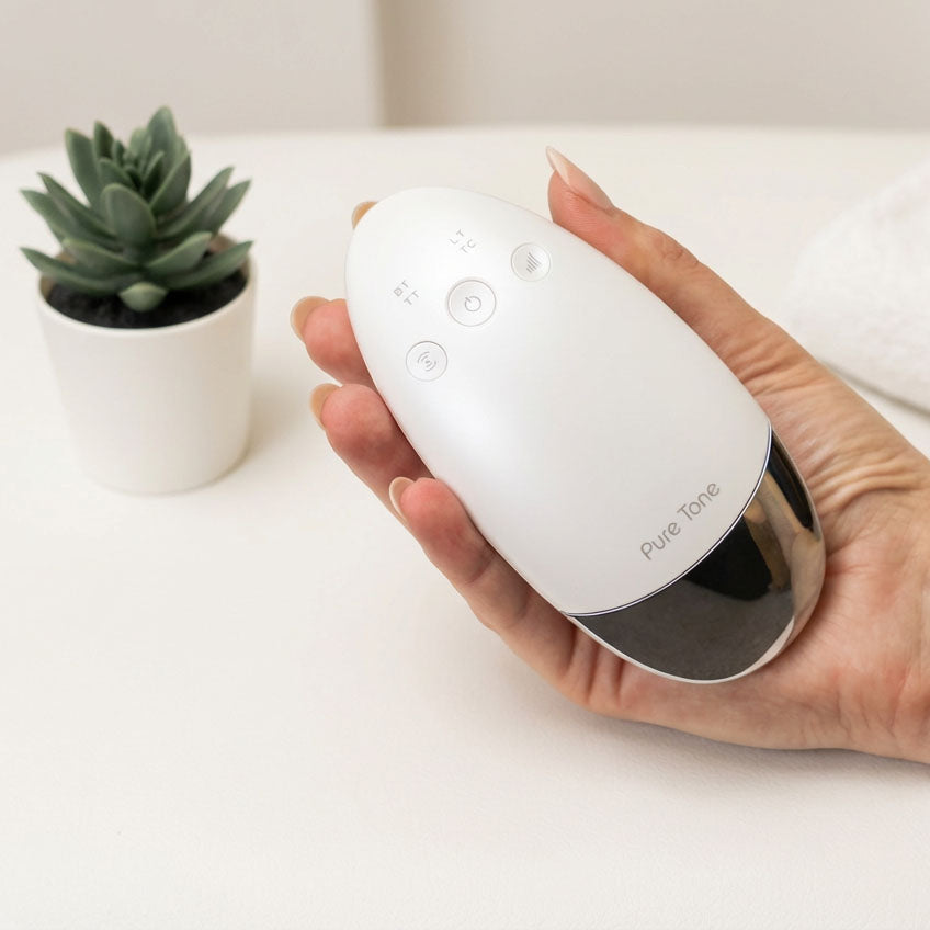 Radiance Pod Deluxe Set. Skin Lifting & Tightening Tool Plus Face-Up Gliding Gel