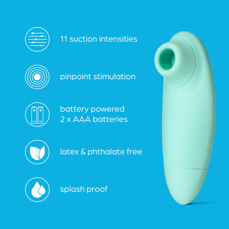 So Divine Pearl Clitoral Suction Stimulator Aqua