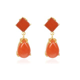 "Scarlet Flame" Carnelian Stone Earring