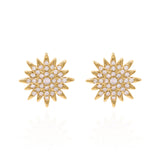 Rhea Starburst Stud Earrings | 18K Gold Plated