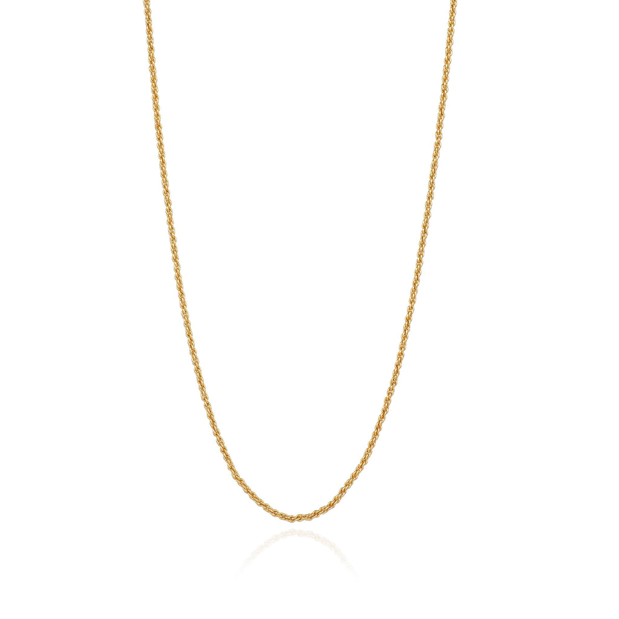 Rope Chain Necklace Gold 17"
