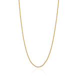 Rope Chain Necklace Gold 17"