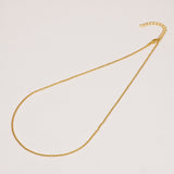 Rope Chain Necklace Gold 17"