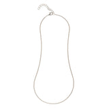 Rope Chain Necklace Silver 17"