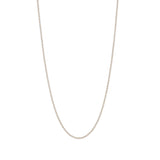 Rope Chain Necklace Silver 17"