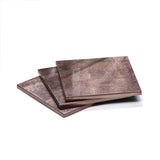 Silver Leaf Coaster - Taupe