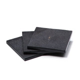 Coaster - Faux Shagreen Chocolate