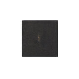 Coaster - Faux Shagreen Chocolate