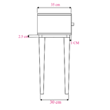 Scandinavian Light Oak Oslo Console, Dressing Table, and Desk