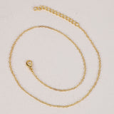 Fine Chain Necklace  Gold