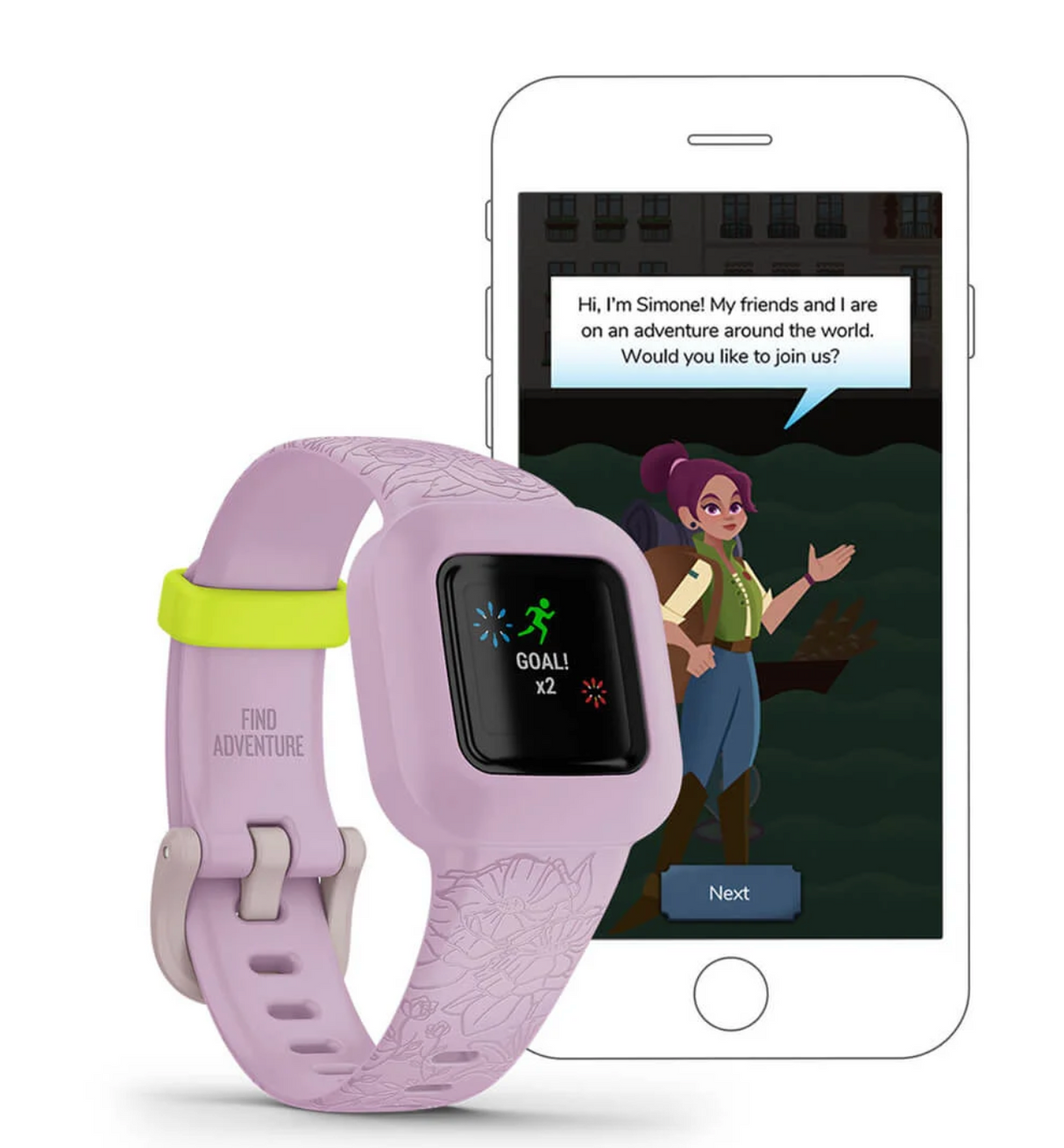 GARMIN VIVOFIT JR 3, WW - LILAC FLORAL