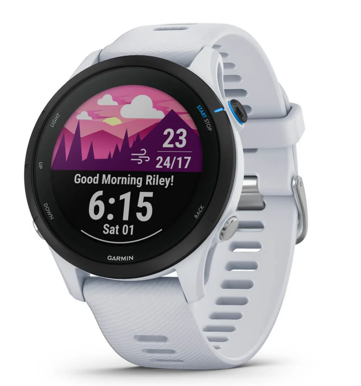 Forerunner 255 Music, GPS Running Watch, White
