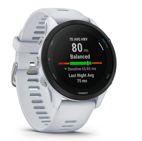 Forerunner 255 Music, GPS Running Watch, White
