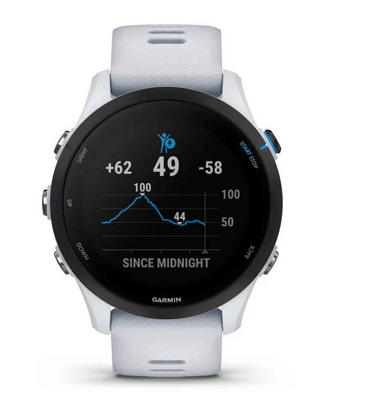 Forerunner 255 Music, GPS Running Watch, White