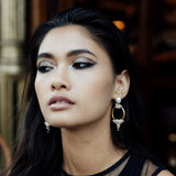 Seed and Baroque Pearl Mid Hoops