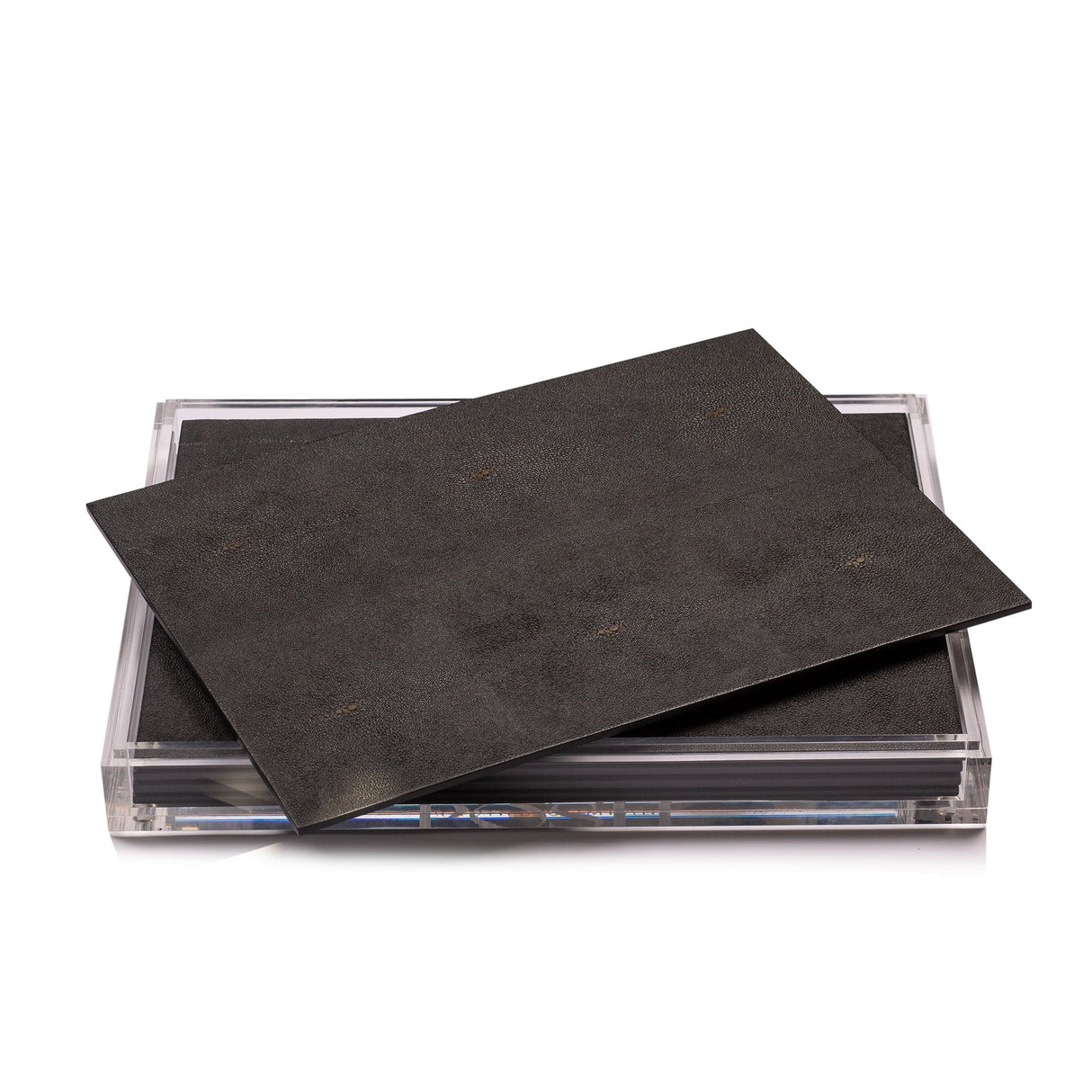 Servebox Clear - Shagreen Chocolate