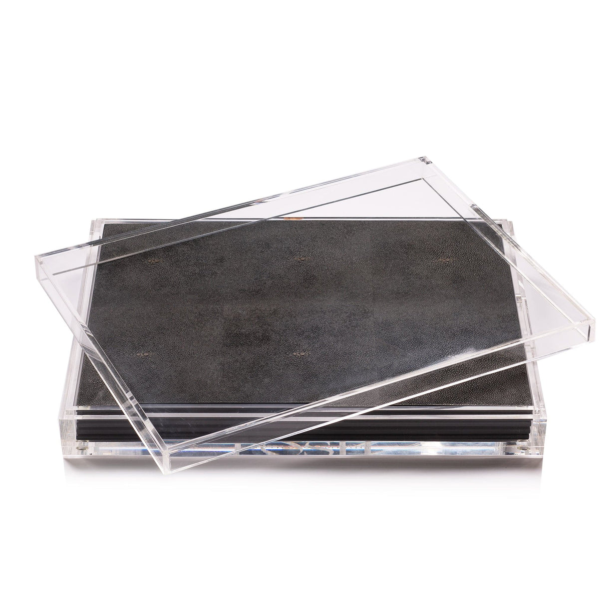 Servebox Clear - Shagreen Chocolate