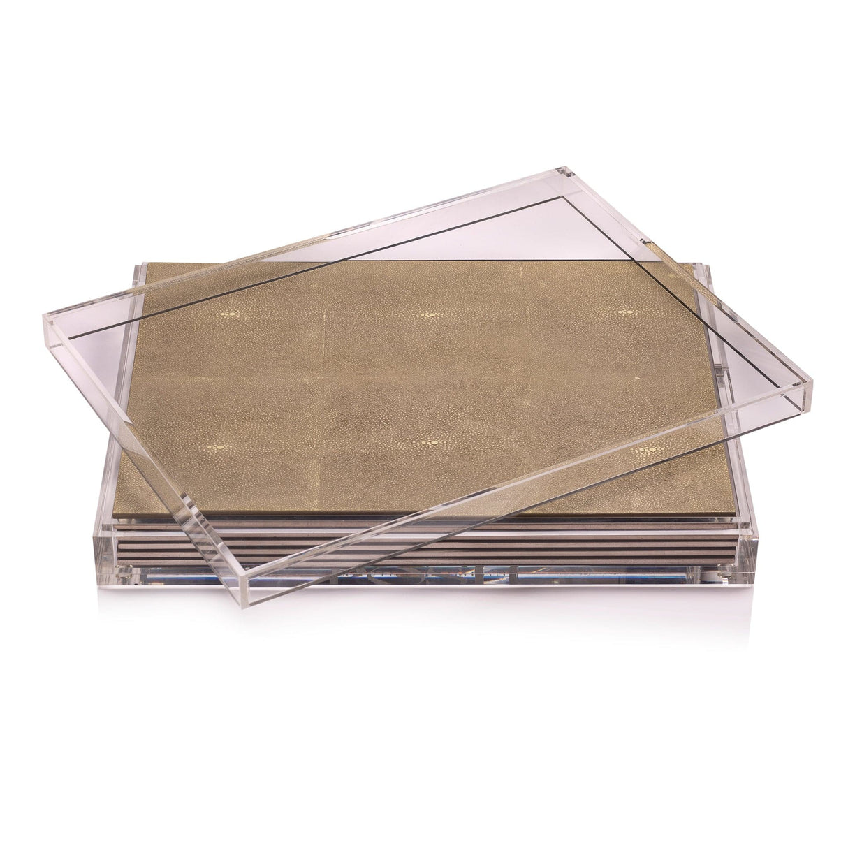 Servebox Clear - Shagreen Natural